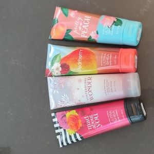 Bath and body works body cream set of four